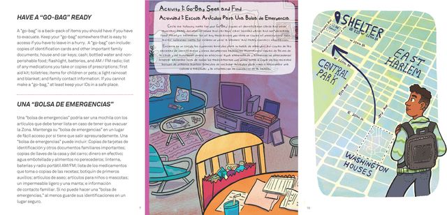 “Washington Houses Ready,” an illustrated, bilingual pocket guide to help residents navigate weather emergencies.
